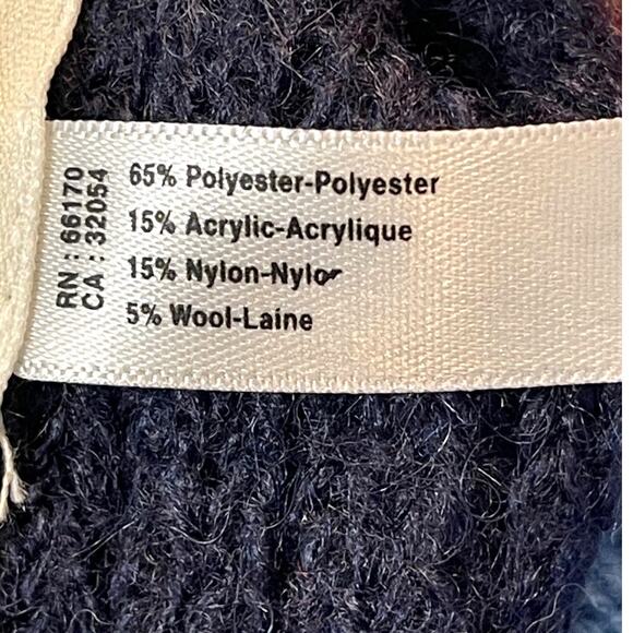 By Anthropologie Colorblock Stripe Scarf in Blue Motif NWT - Picture 6 of 7